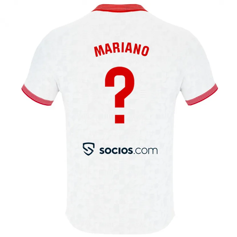 Danxen Niño Camiseta Jorge Mariano #0 Blanco 1ª Equipación 2023/24 La Camisa