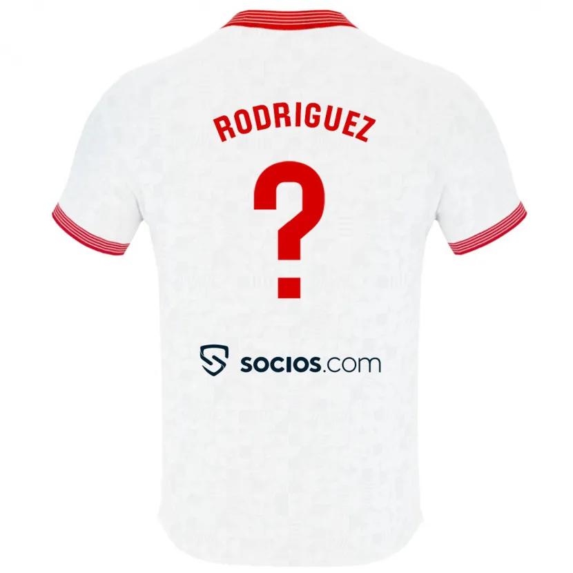 Danxen Niño Camiseta Ángel Rodríguez #0 Blanco 1ª Equipación 2023/24 La Camisa