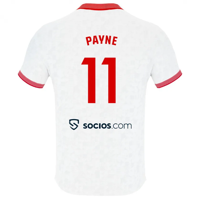 Danxen Niño Camiseta Antionette Oyedupe Toni Payne #11 Blanco 1ª Equipación 2023/24 La Camisa