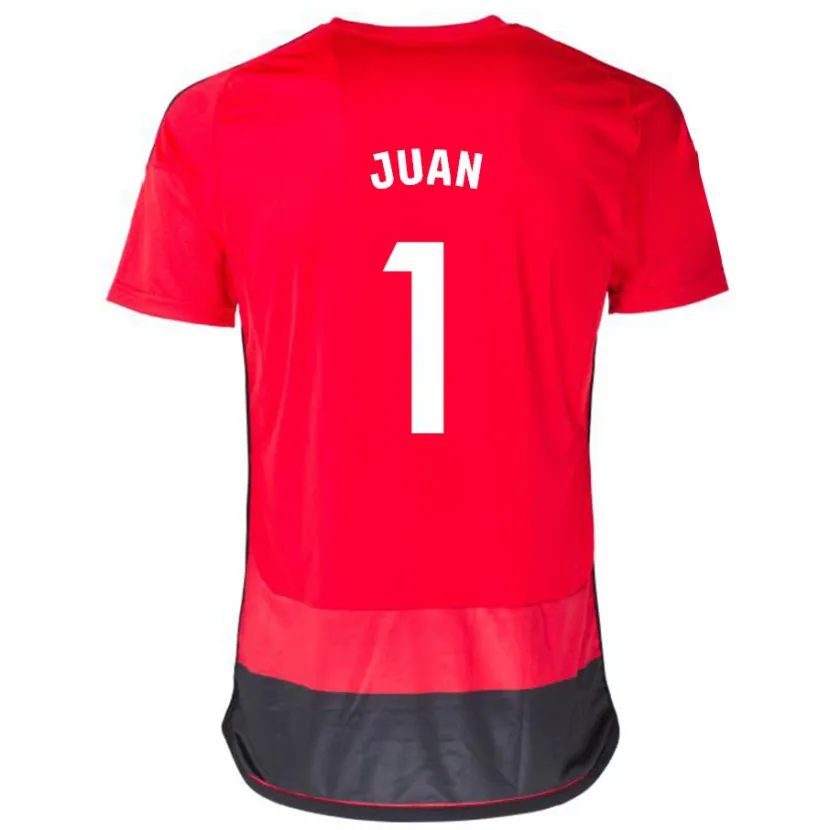 Danxen Niño Camiseta Ramón Juan #1 Negro Rojo 1ª Equipación 2023/24 La Camisa