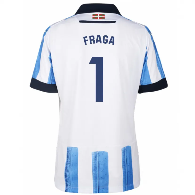 Danxen Niño Camiseta Aitor Fraga #1 Azul Blanco 1ª Equipación 2023/24 La Camisa