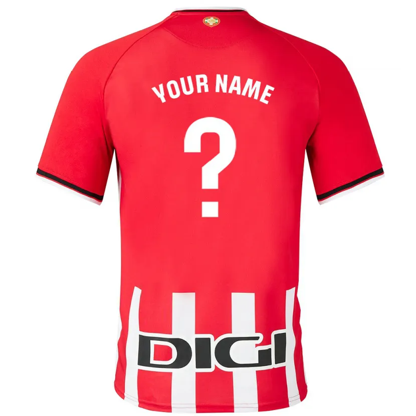 Danxen Niño Camiseta Su Nombre #0 Rojo 1ª Equipación 2023/24 La Camisa