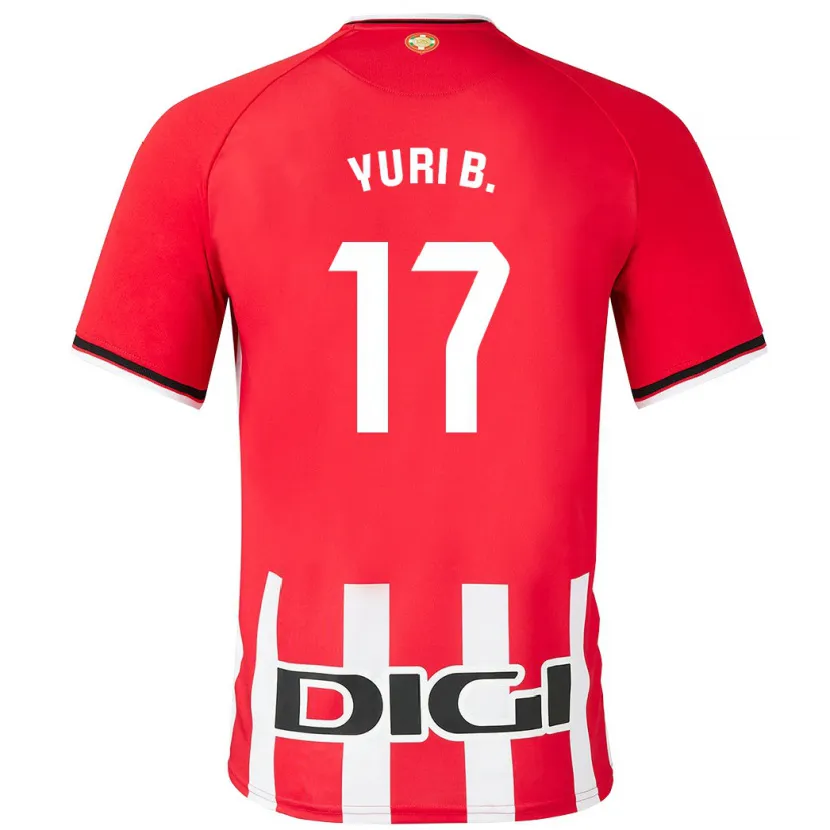 Danxen Niño Camiseta Yuri Berchiche #17 Rojo 1ª Equipación 2023/24 La Camisa