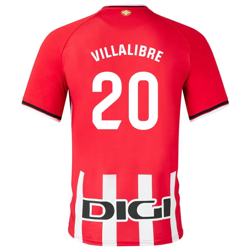 Danxen Niño Camiseta Asier Villalibre #20 Rojo 1ª Equipación 2023/24 La Camisa