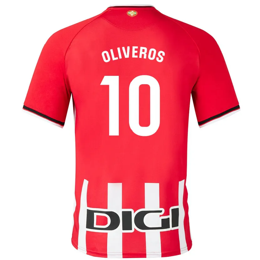 Danxen Niño Camiseta Aimar Oliveros #10 Rojo 1ª Equipación 2023/24 La Camisa