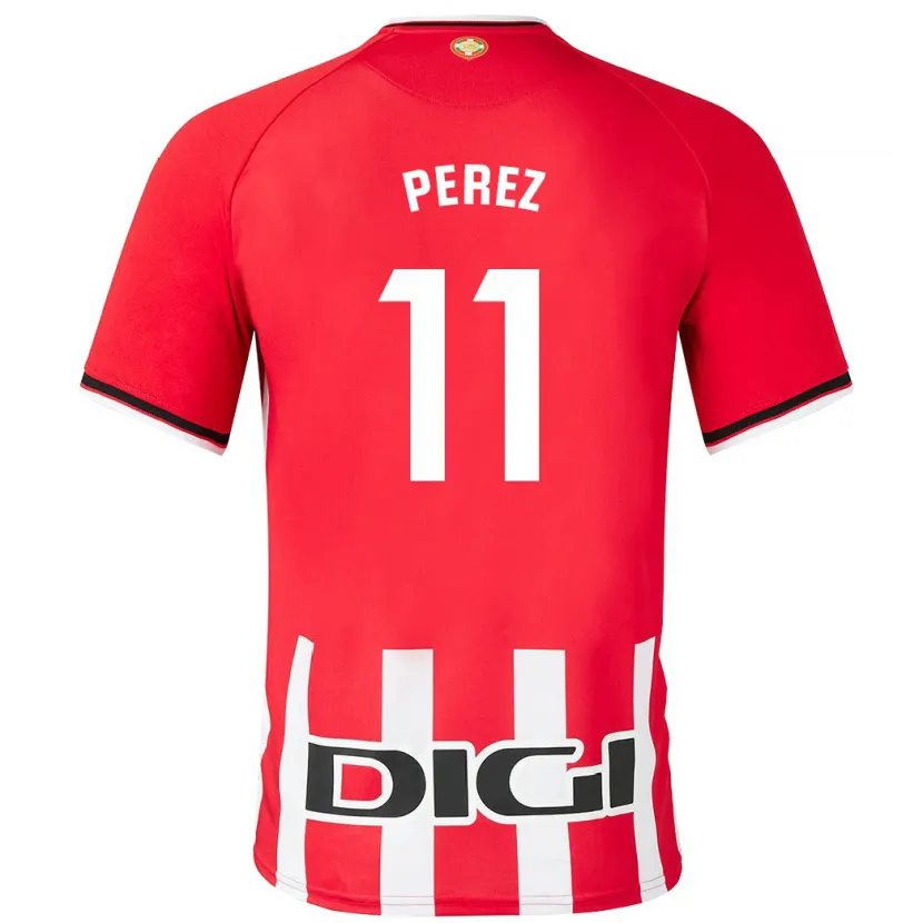 Danxen Niño Camiseta Adrián Pérez #11 Rojo 1ª Equipación 2023/24 La Camisa