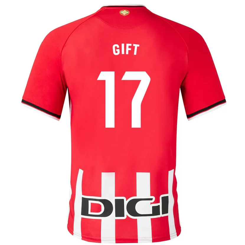 Danxen Niño Camiseta Elijah Gift #17 Rojo 1ª Equipación 2023/24 La Camisa