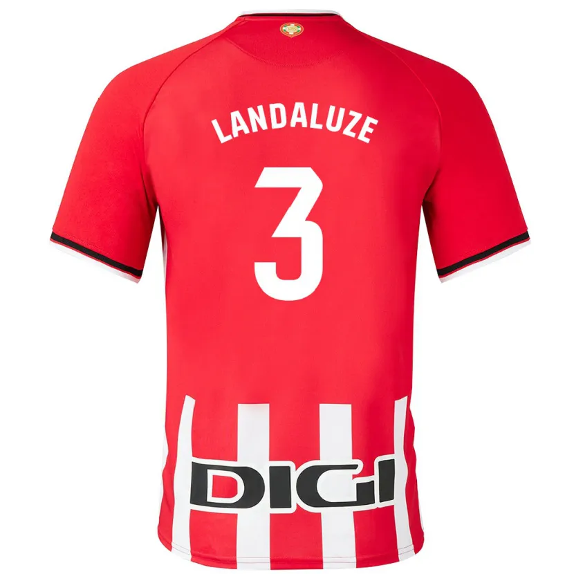 Danxen Niño Camiseta Naia Landaluze Marquínez #3 Rojo 1ª Equipación 2023/24 La Camisa