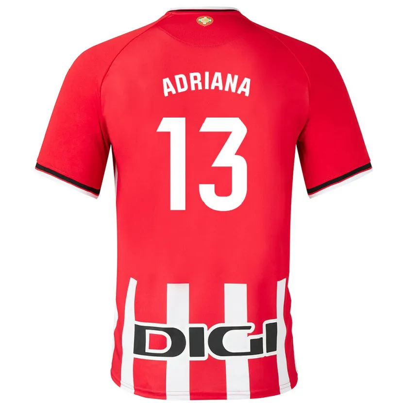 Danxen Niño Camiseta Adriana Nanclares Romero #13 Rojo 1ª Equipación 2023/24 La Camisa