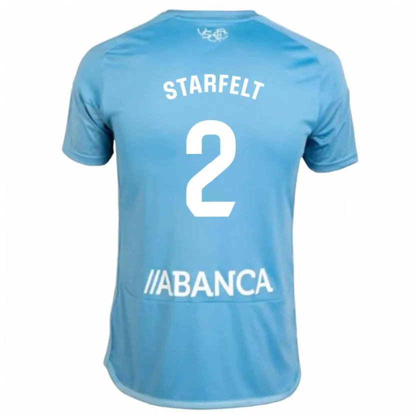 Danxen Niño Camiseta Carl Starfelt #2 Azul 1ª Equipación 2023/24 La Camisa