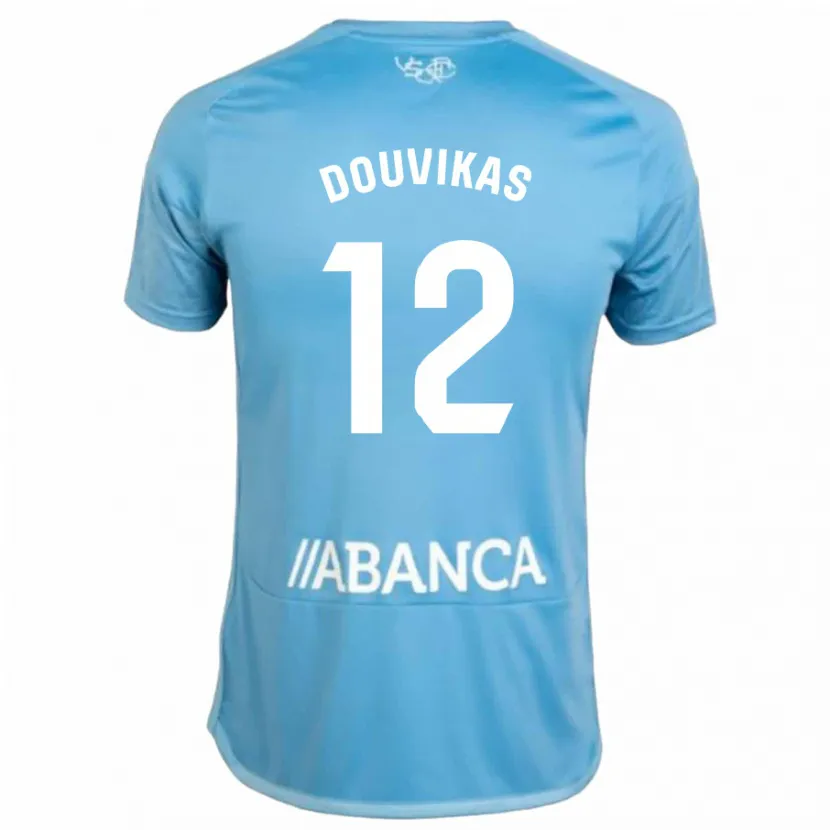 Danxen Niño Camiseta Anastasios Douvikas #12 Azul 1ª Equipación 2023/24 La Camisa