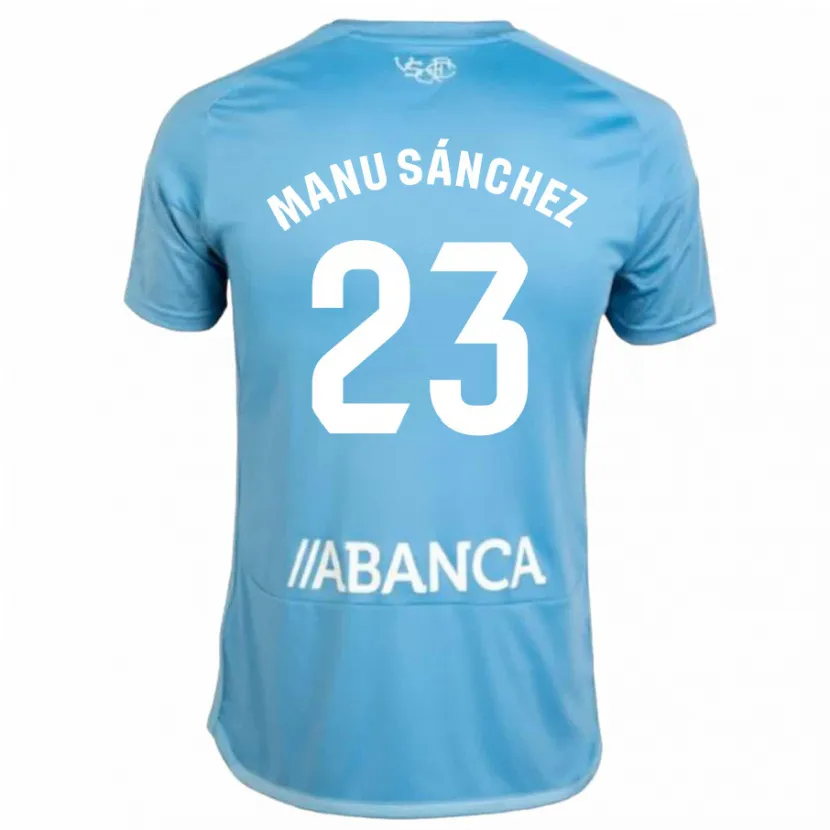 Danxen Niño Camiseta Manu Sánchez #23 Azul 1ª Equipación 2023/24 La Camisa