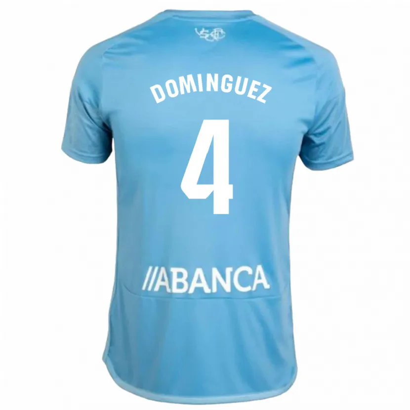 Danxen Niño Camiseta Javi Domínguez #4 Azul 1ª Equipación 2023/24 La Camisa