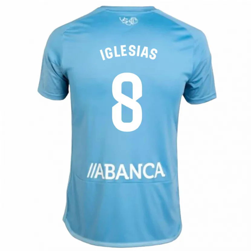 Danxen Niño Camiseta Bruno Iglesias #8 Azul 1ª Equipación 2023/24 La Camisa