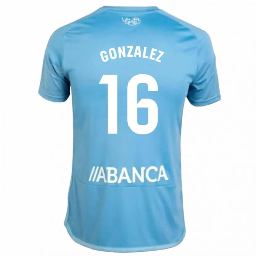 Danxen Niño Camiseta Dani González #16 Azul 1ª Equipación 2023/24 La Camisa