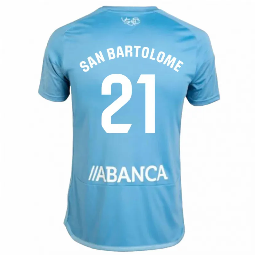 Danxen Niño Camiseta Víctor San Bartolomé #21 Azul 1ª Equipación 2023/24 La Camisa