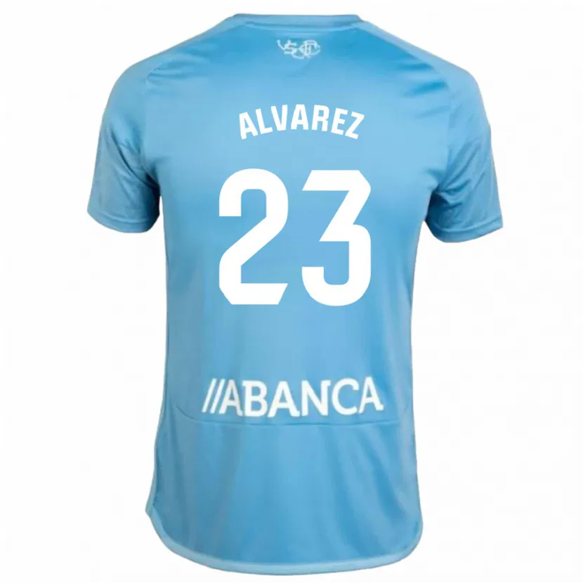 Danxen Niño Camiseta Hugo Álvarez #23 Azul 1ª Equipación 2023/24 La Camisa