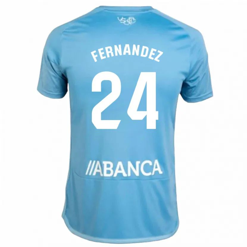 Danxen Niño Camiseta César Fernández #24 Azul 1ª Equipación 2023/24 La Camisa