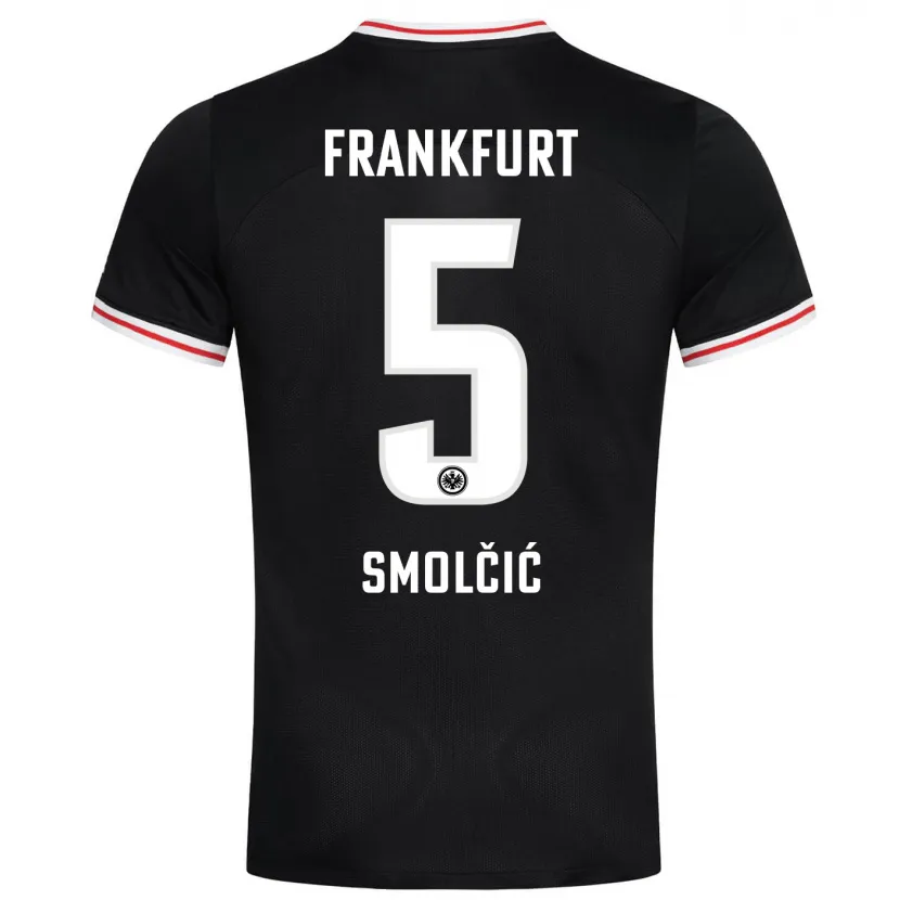 Danxen Niño Camiseta Hrvoje Smolcic #5 Negro 2ª Equipación 2023/24 La Camisa