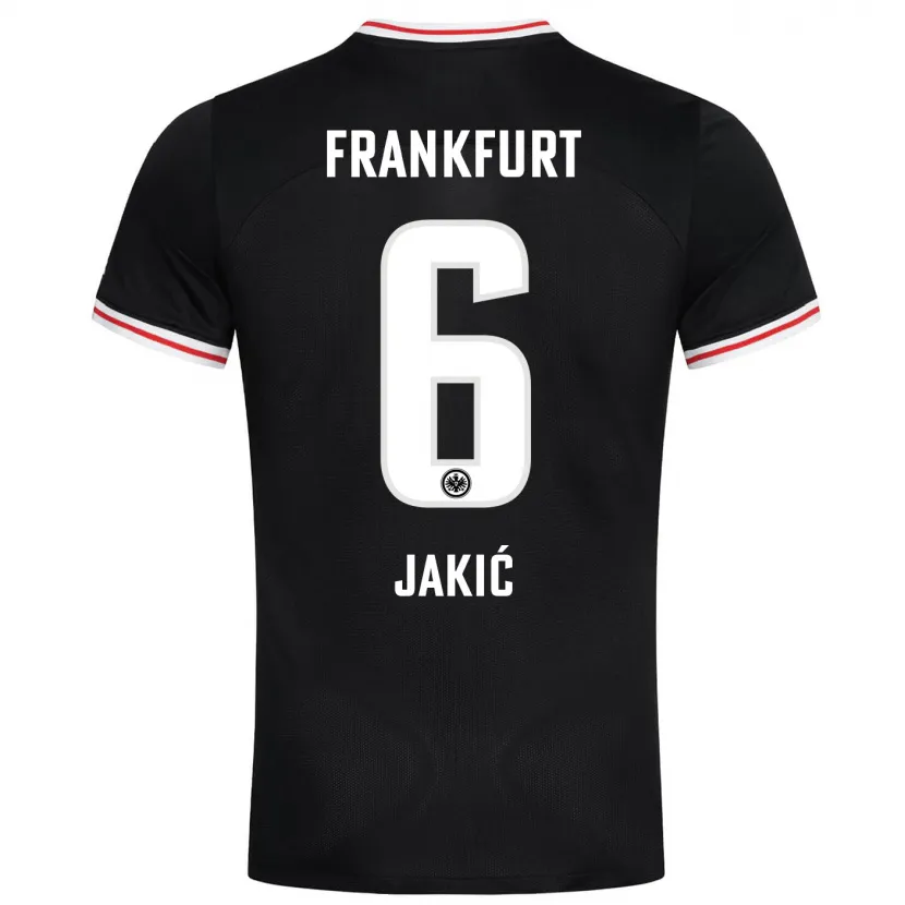 Danxen Niño Camiseta Kristijan Jakic #6 Negro 2ª Equipación 2023/24 La Camisa