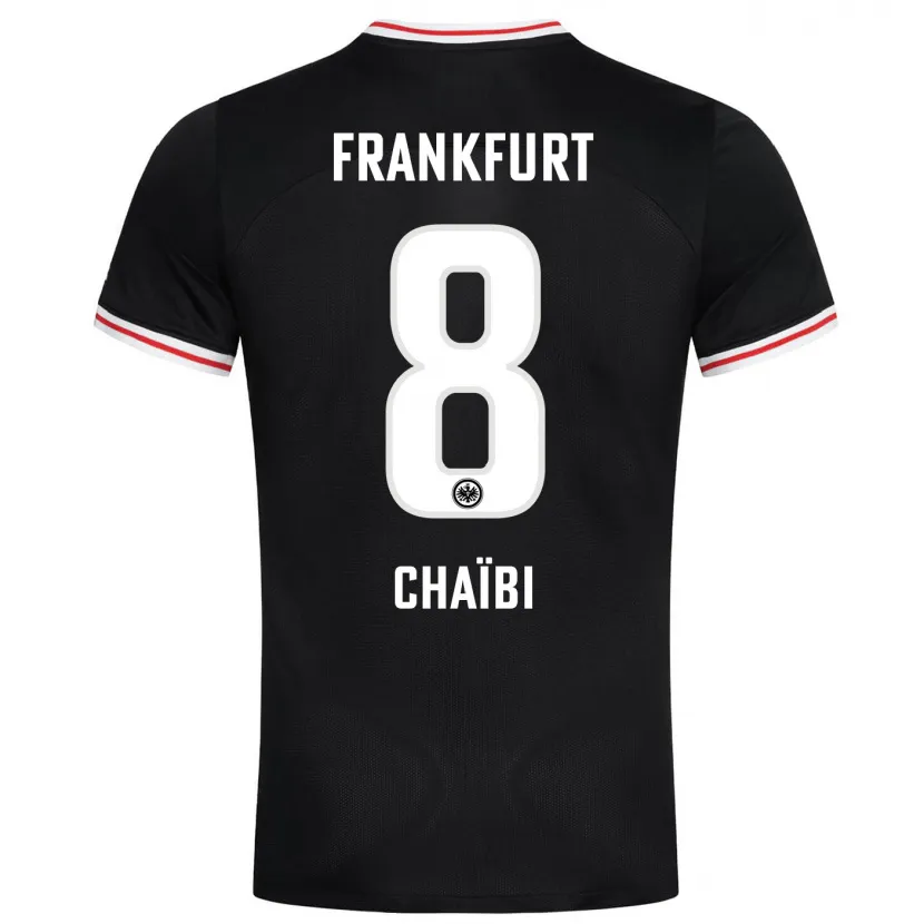 Danxen Niño Camiseta Farès Chaïbi #8 Negro 2ª Equipación 2023/24 La Camisa