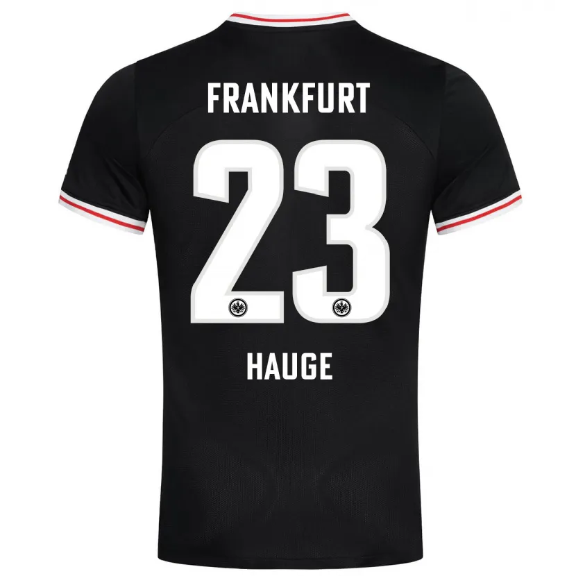 Danxen Niño Camiseta Jens Petter Hauge #23 Negro 2ª Equipación 2023/24 La Camisa