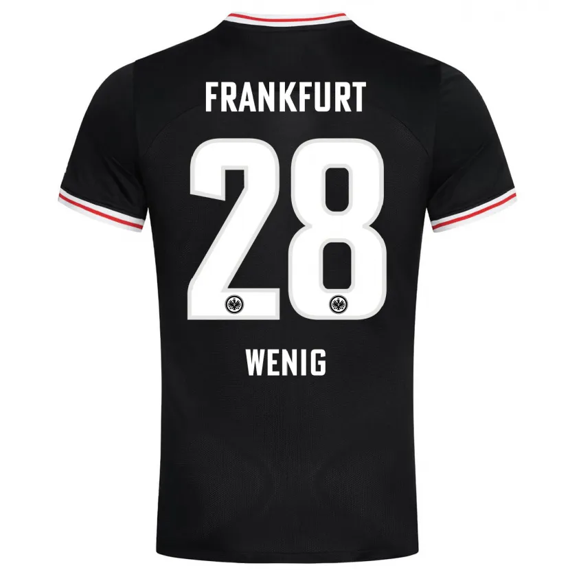 Danxen Niño Camiseta Marcel Wenig #28 Negro 2ª Equipación 2023/24 La Camisa