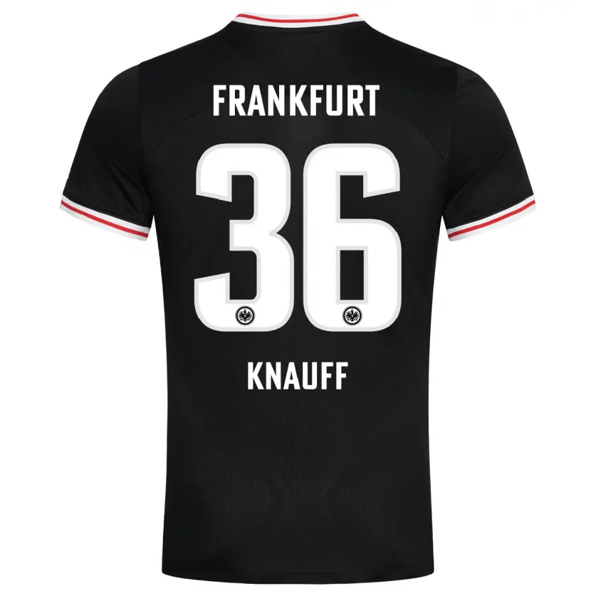 Danxen Niño Camiseta Ansgar Knauff #36 Negro 2ª Equipación 2023/24 La Camisa