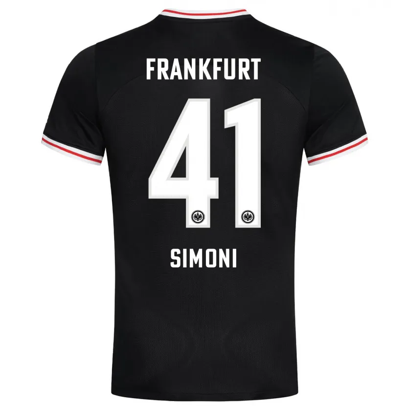 Danxen Niño Camiseta Simon Simoni #41 Negro 2ª Equipación 2023/24 La Camisa