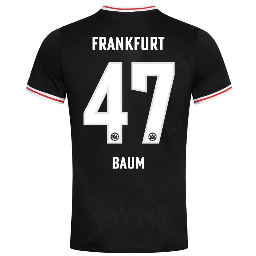 Danxen Niño Camiseta Elias Baum #47 Negro 2ª Equipación 2023/24 La Camisa