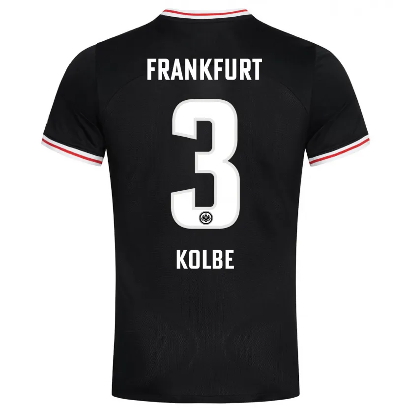 Danxen Niño Camiseta Louis Kolbe #3 Negro 2ª Equipación 2023/24 La Camisa