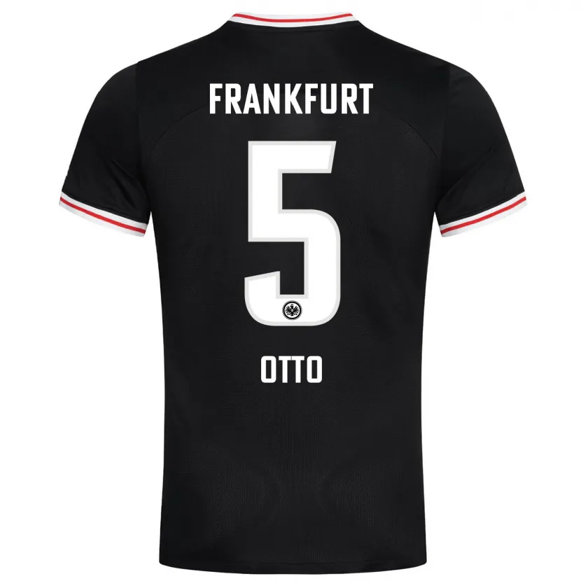 Danxen Niño Camiseta Fynn Otto #5 Negro 2ª Equipación 2023/24 La Camisa