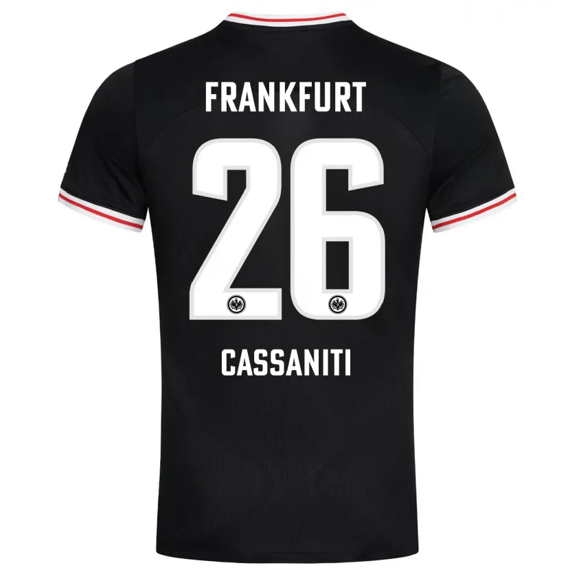 Danxen Niño Camiseta Nino Cassaniti #26 Negro 2ª Equipación 2023/24 La Camisa