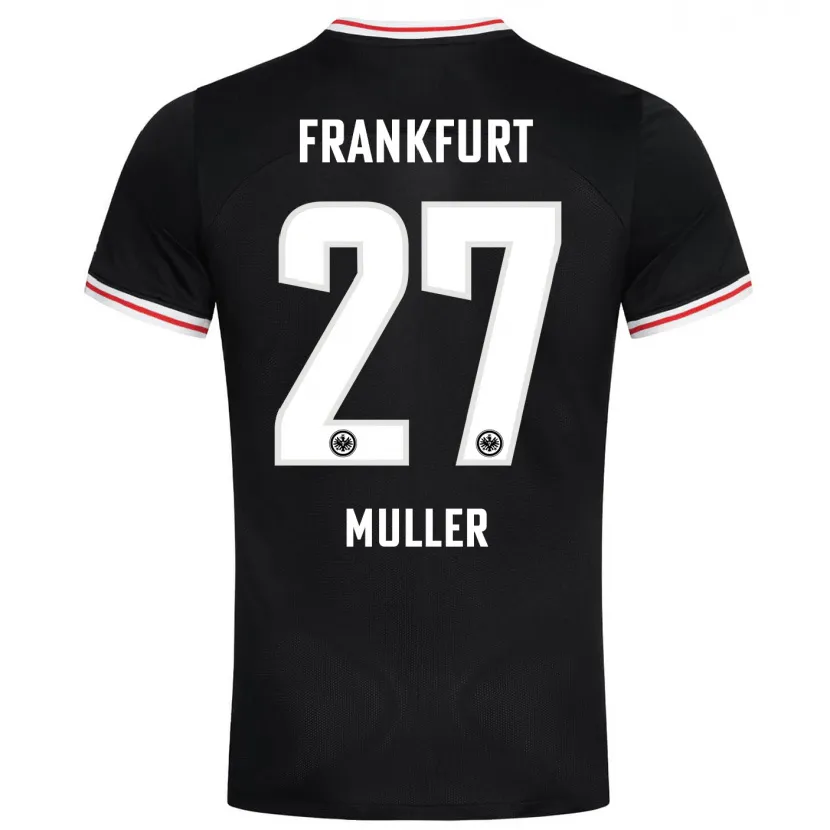 Danxen Niño Camiseta Mark Müller #27 Negro 2ª Equipación 2023/24 La Camisa