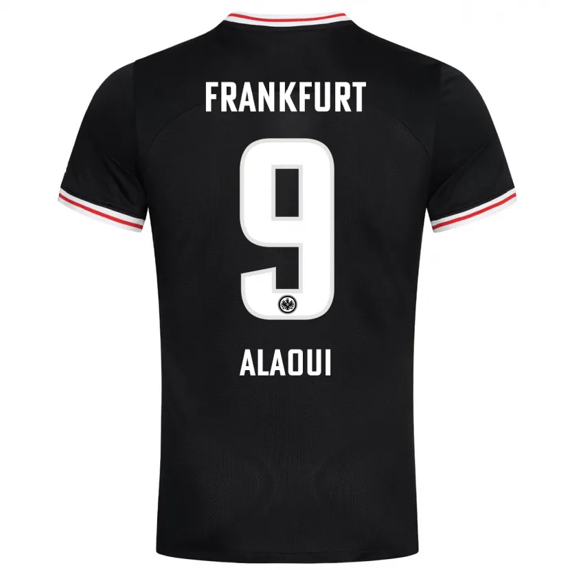 Danxen Niño Camiseta Anas Alaoui #9 Negro 2ª Equipación 2023/24 La Camisa