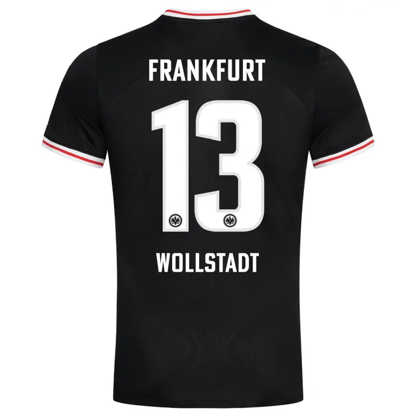 Danxen Niño Camiseta Fabio Wollstadt #13 Negro 2ª Equipación 2023/24 La Camisa