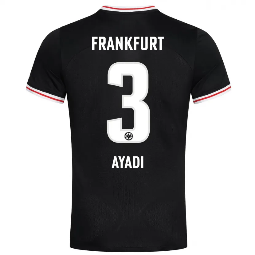 Danxen Niño Camiseta Akram Ayadi #3 Negro 2ª Equipación 2023/24 La Camisa