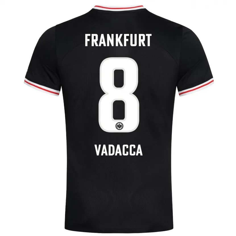 Danxen Niño Camiseta Gianni Vadacca #8 Negro 2ª Equipación 2023/24 La Camisa