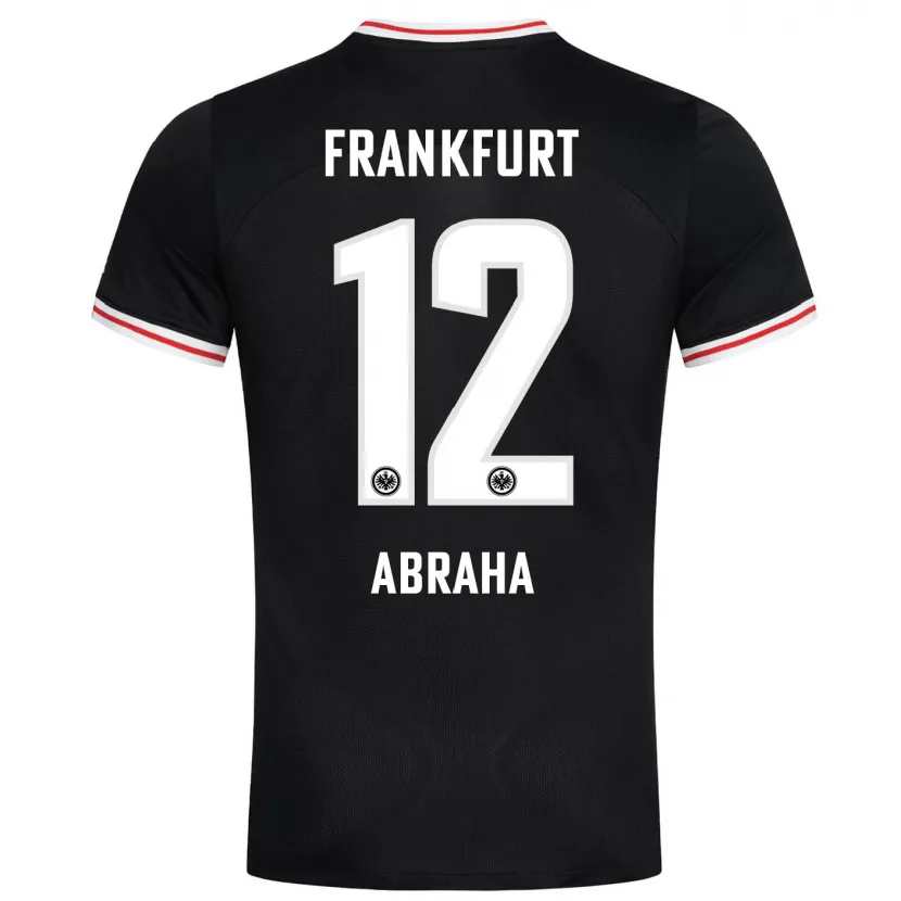 Danxen Niño Camiseta Natnael Abraha #12 Negro 2ª Equipación 2023/24 La Camisa