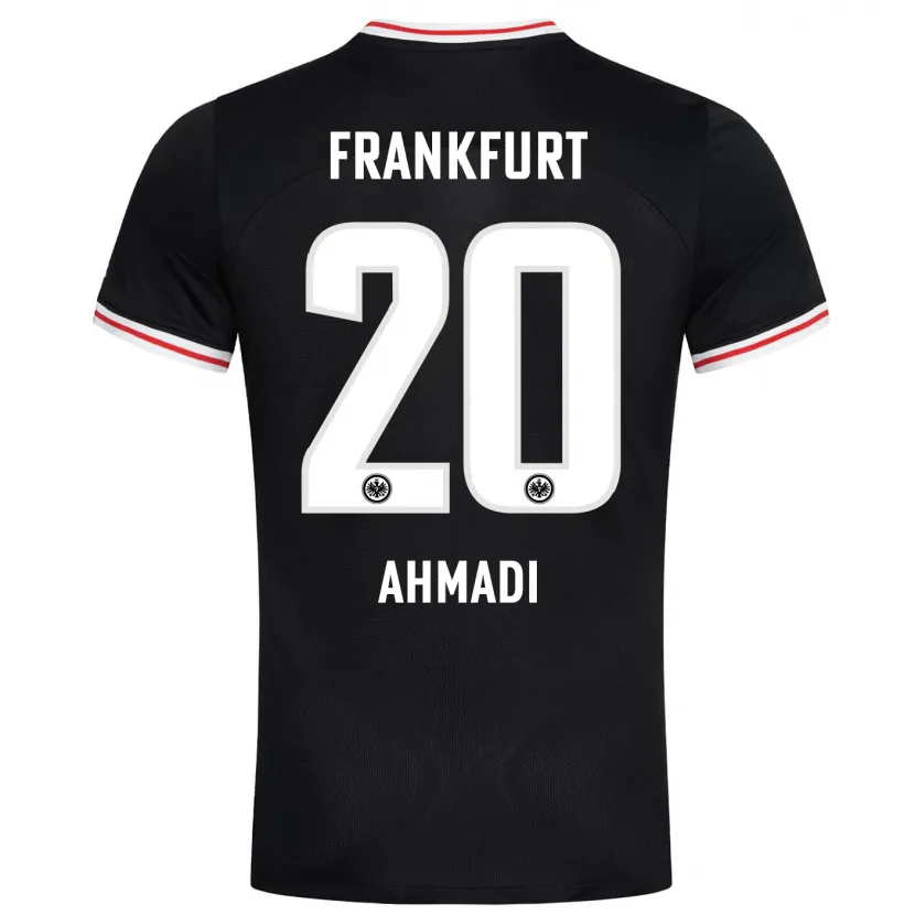 Danxen Niño Camiseta Shayan Ahmadi #20 Negro 2ª Equipación 2023/24 La Camisa