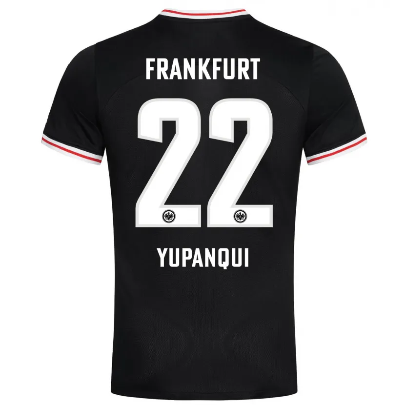 Danxen Niño Camiseta Philipp Eisele Yupanqui #22 Negro 2ª Equipación 2023/24 La Camisa