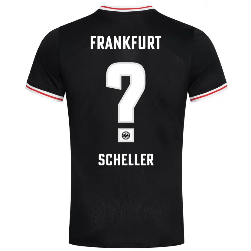 Danxen Niño Camiseta Niklas Scheller #0 Negro 2ª Equipación 2023/24 La Camisa