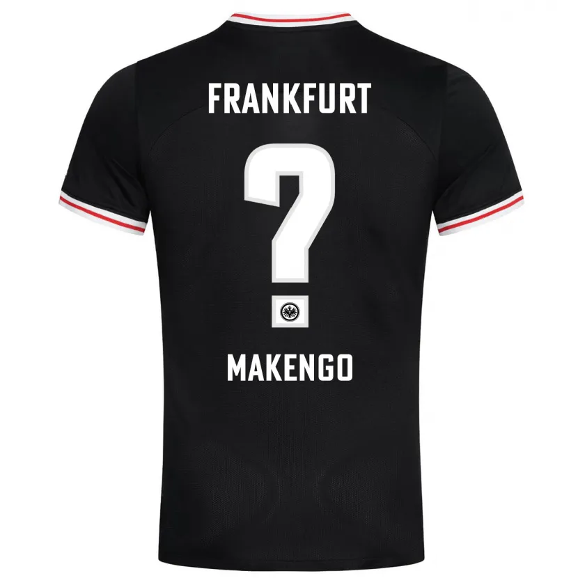 Danxen Niño Camiseta Richard Makengo #0 Negro 2ª Equipación 2023/24 La Camisa