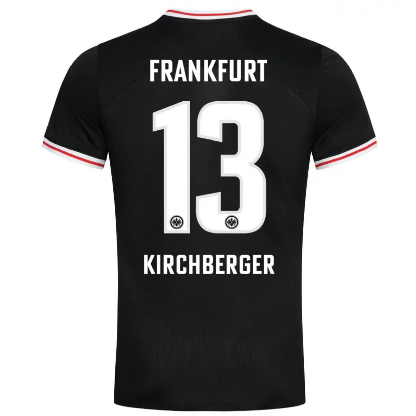 Danxen Niño Camiseta Virginia Kirchberger #13 Negro 2ª Equipación 2023/24 La Camisa