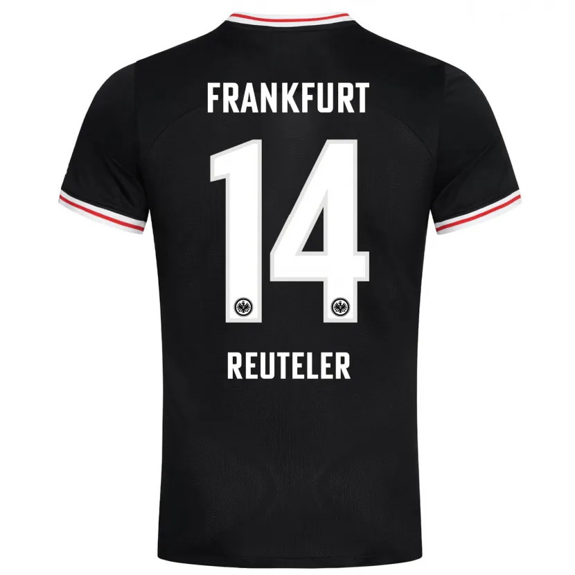 Danxen Niño Camiseta Geraldine Reuteler #14 Negro 2ª Equipación 2023/24 La Camisa