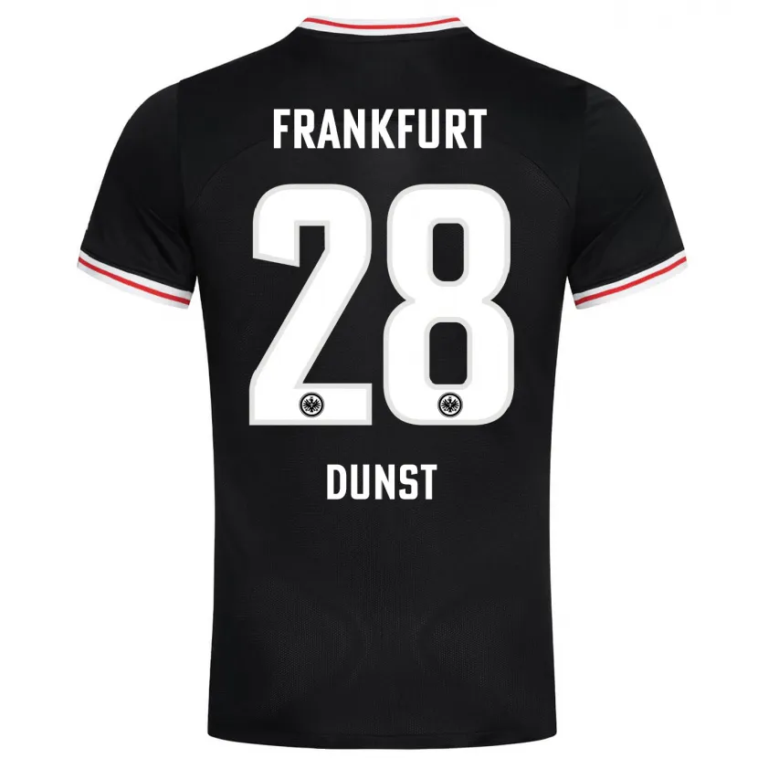 Danxen Niño Camiseta Barbara Dunst #28 Negro 2ª Equipación 2023/24 La Camisa