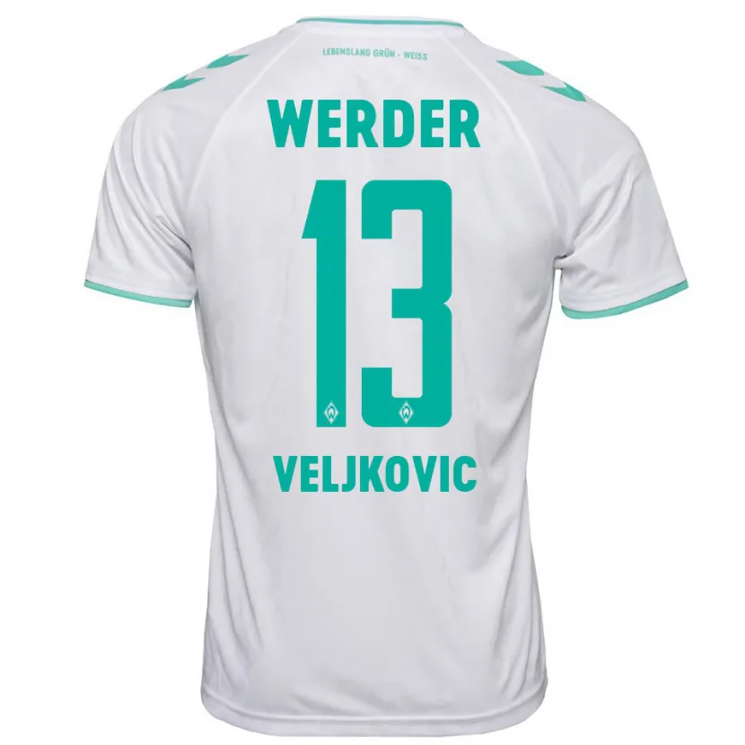 Danxen Niño Camiseta Milos Veljkovic #13 Blanco 2ª Equipación 2023/24 La Camisa