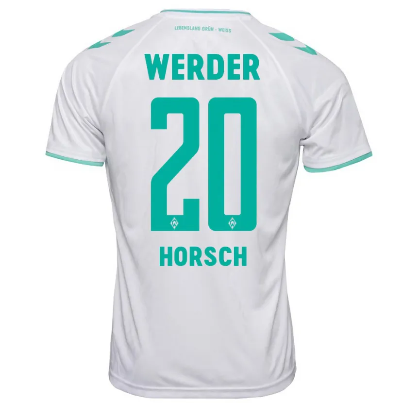 Danxen Niño Camiseta Jonas Horsch #20 Blanco 2ª Equipación 2023/24 La Camisa