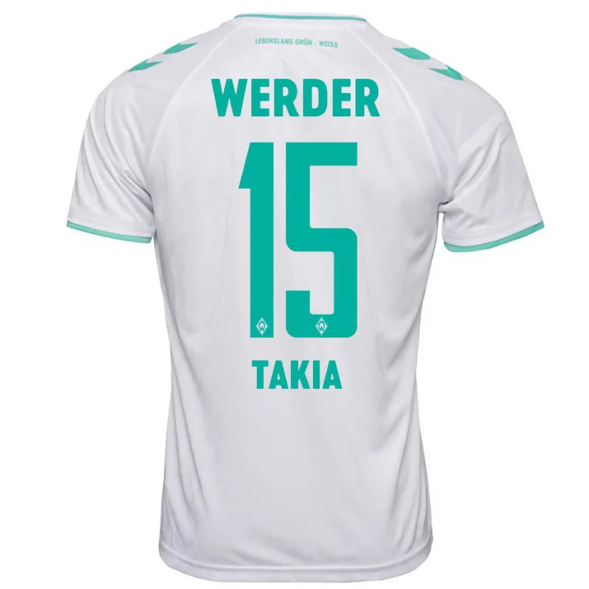 Danxen Niño Camiseta Toirik Onlam Takia #15 Blanco 2ª Equipación 2023/24 La Camisa