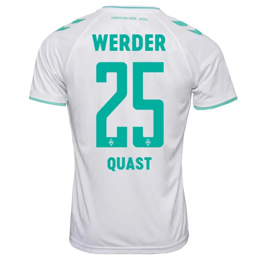 Danxen Niño Camiseta Sönke Quast #25 Blanco 2ª Equipación 2023/24 La Camisa